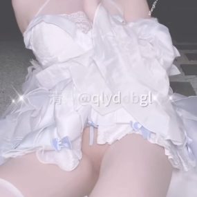 #清梨 #原神 #神里绫华 #福利姬 #Cosplay #白丝 #自慰