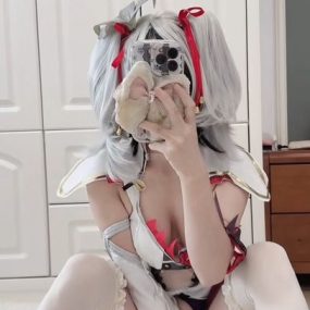 #琴喵 #鸣潮 #椿 #Cosplay #福利姬 #自慰 #白丝